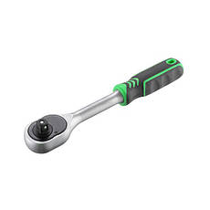 Рукоятка з храповим механізмом на 72 зуба 3/8 ", Cr-v. INTERTOOL HT-2125, фото 5