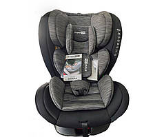 Автокрісло 360° Isofix 0-36 кг для дитини зростом 40-150 см FreeON Sierra чорно-сіре