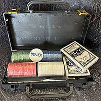 Набір для покера в пластиковому кейсі 100S-2E 100 фішок із номіналом