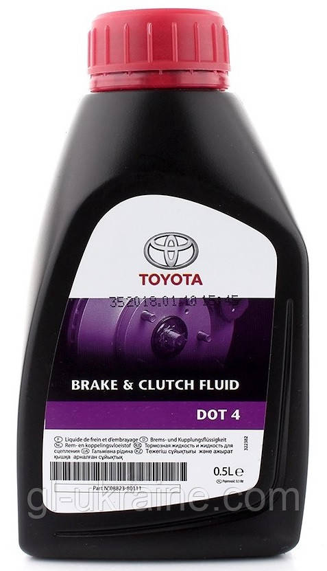 Гальмівна рідина Toyota Brake & Clutch Fluid DOT-4, 0.5л (08823-80111)