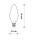 10589 Лампа Nowodvorski BULB LED, E14, C35, 6W, 3000K, ANGLE 360 CN, фото 3