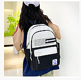 Рюкзак шкільний набір для дівчинки 4 в 1 чорний 487GP, фото 2