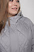 Куртка жіноча осінь-весна великих розмірів 52-68 сірий, фото 5
