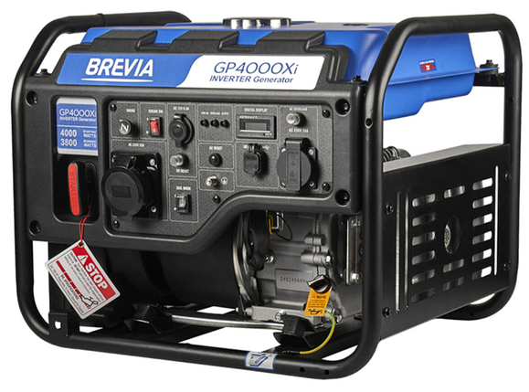 Генератор інверторний бензиновий Brevia GP4000Xi 4 кВт (ном 3.8 кВт), фото 1