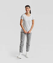 Сіро-Лілова футболка жіноча базова Valueweight lady-fit Fruit of the loom, фото 2