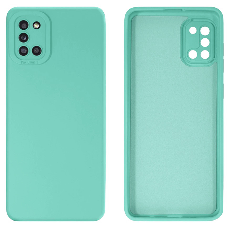Чохол Silicone case Camera Protective для Samsung A31 (02) бірюза Sea blue