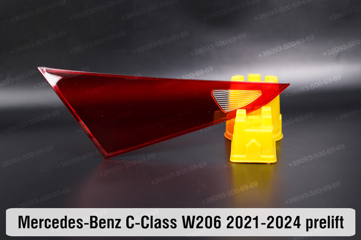 Скло заднього ліхтаря внутрішнє у кришці багажника Mercedes-Benz C-Class W206 (2021-2024) дорест ліве