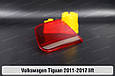Скло заднього ліхтаря внутрішнє в кришці багажника VW Volkswagen Tiguan (2011-2017) рест праве, фото 6