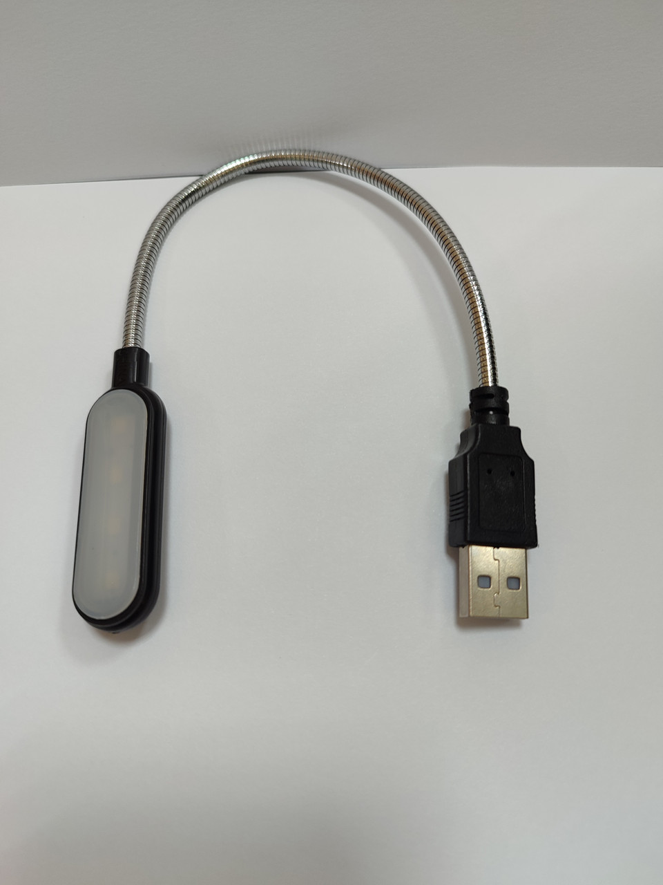 Лампа usb портативна на гнучкій ніжці тепле світло