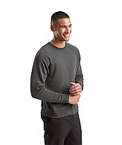 Графіт реглан чоловічий зимовий Classic raglan sweat Fruit of the loom, фото 6