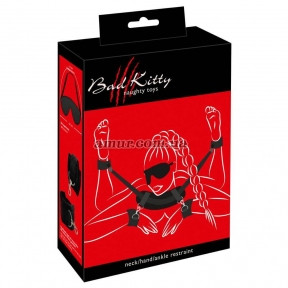 Бондаж розтяжка на все тіло Bad Kitty — Neck-Wrist-Ankle Restraint