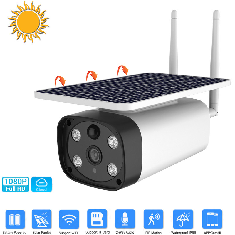 Вулична Wi-Fi Solar IP камера відеоспостереження i-Cam+ на сонячній батареї й акумуляторі, датчик руху