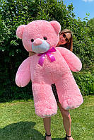 Великий якісний плюшевий Ведмедик Ветлі 140 см, Плюшевий ведмідь колір Рожевий