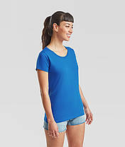 Яскраво-Синя футболка жіноча базова Valueweight lady-fit Fruit of the loom, фото 3