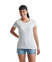 Біла футболка жіноча базова Valueweight lady-fit Fruit of the loom, фото 3