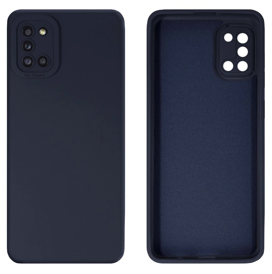 Чохол Silicone case Camera Protective для Samsung A31 (08) темно-синій Dark Blue