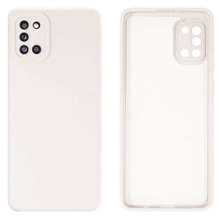 Чохол Silicone case Camera Protective для Samsung A31 (09) білий White