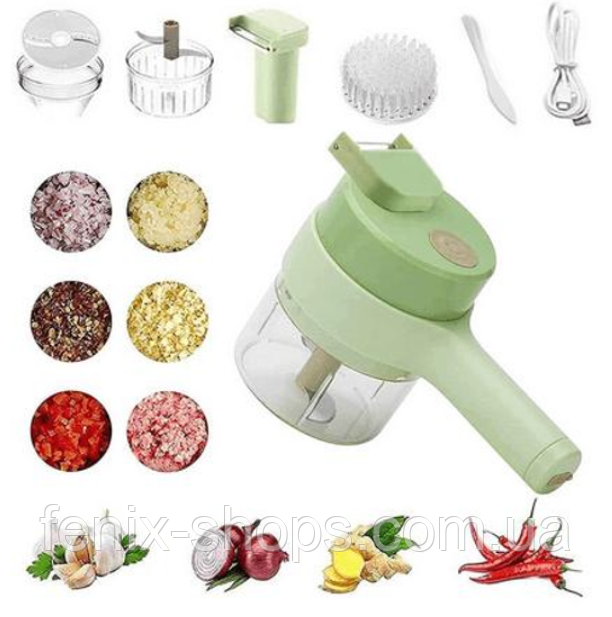Ручна електрична овочерізка Multi Mixer 4 в 1