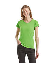 Лаймова футболка жіноча базова Valueweight lady-fit Fruit of the loom, фото 3