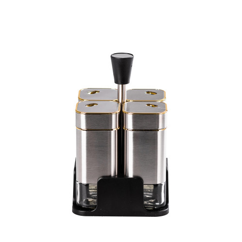 Набір для спецій на підставці 4 предмети по 120 мл, фото 1