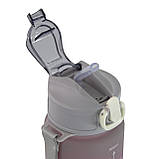 Набір спортивних пляшок 3 в 1 з розміткою 300ml/900ml/2000ml Grey-Pink-Black (3_05424), фото 10
