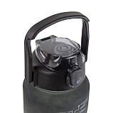 Набір спортивних пляшок 3 в 1 з розміткою 300ml/900ml/2000ml Black-Grey (3_05425), фото 4