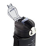 Набір спортивних пляшок 3 в 1 з розміткою 300ml/900ml/2000ml Black-Grey (3_05425), фото 9