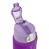Набір спортивних пляшок 3 в 1 з розміткою 300ml/900ml/2000ml Purple-Pink-Yellow (3_05427), фото 10