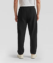 Чорні чоловічі спортивні штани прямі базові Classic open hem jog pants Fruit of the loom, фото 3