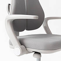 ДЕТКЕ ОРТОПЕДИЧНЕ КОМП'ЮТЕРНЕ КРЕСЛО Fundesk Mente Grey сіре для школяра дошкільника хлопчика, фото 5