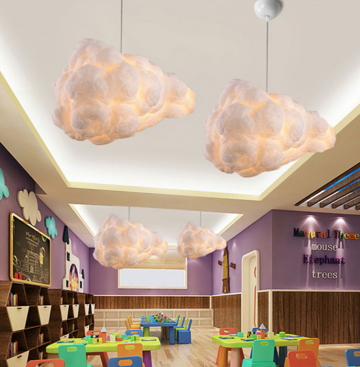 Підвісний світильник із плафоном-хмарою 50х25 см MJ 213-400, фото 1