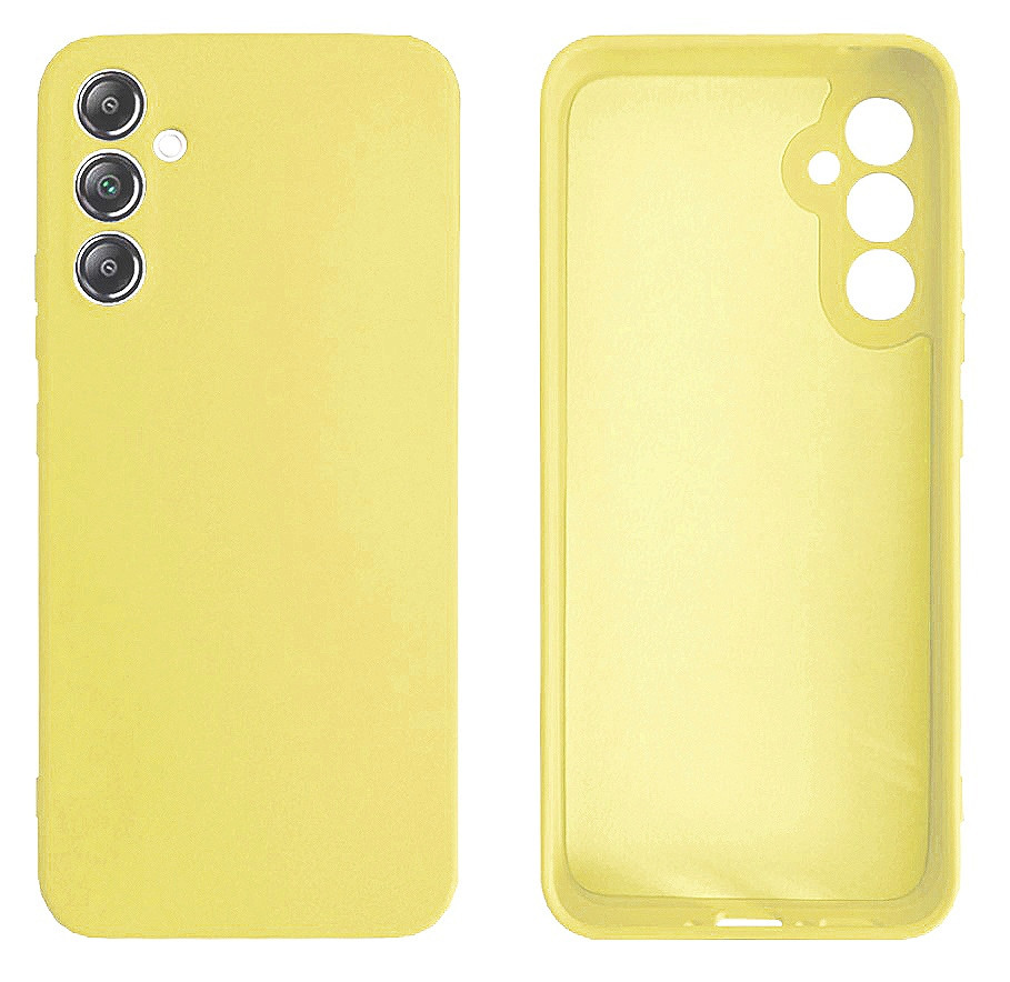 Чохол Silicone case Camera Protective для Samsung A34 (20) жовтий Yellow