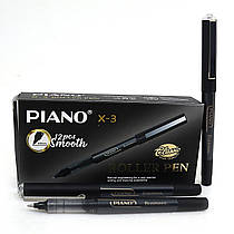 Ручка ролер PIANO Business X-3 чорна 0,5 мм