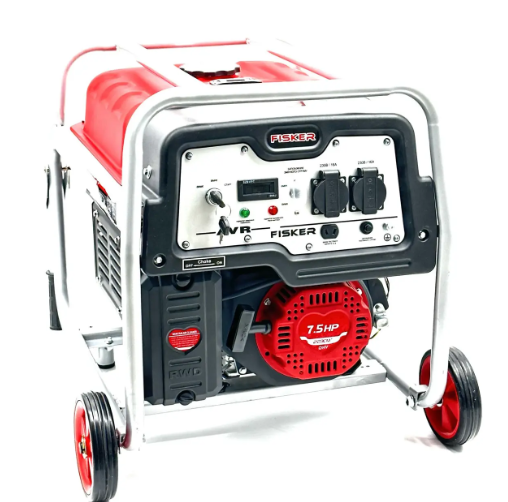 Генератор бензиновий FISKER 7.8/8.3кВт (електростартер) силова розетка, фото 1