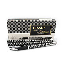 Ручка гелева PIANO РG-227 "Artistic Gel" чорна 0,5 мм