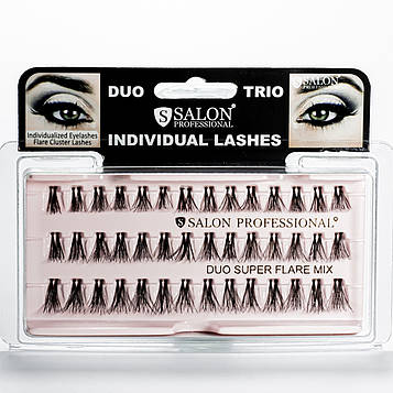 Пучки для нарощування вій подвійні Salon Professional Duo Mix