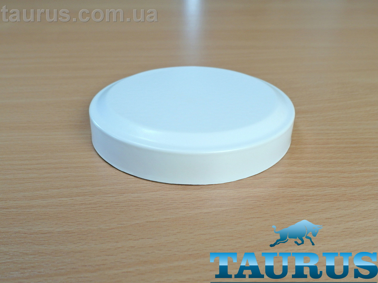 Білий декоративний фланець ThermoPulse Eco D120мм висотою 23мм White із н/ж сталі, без отвору. Суцільний