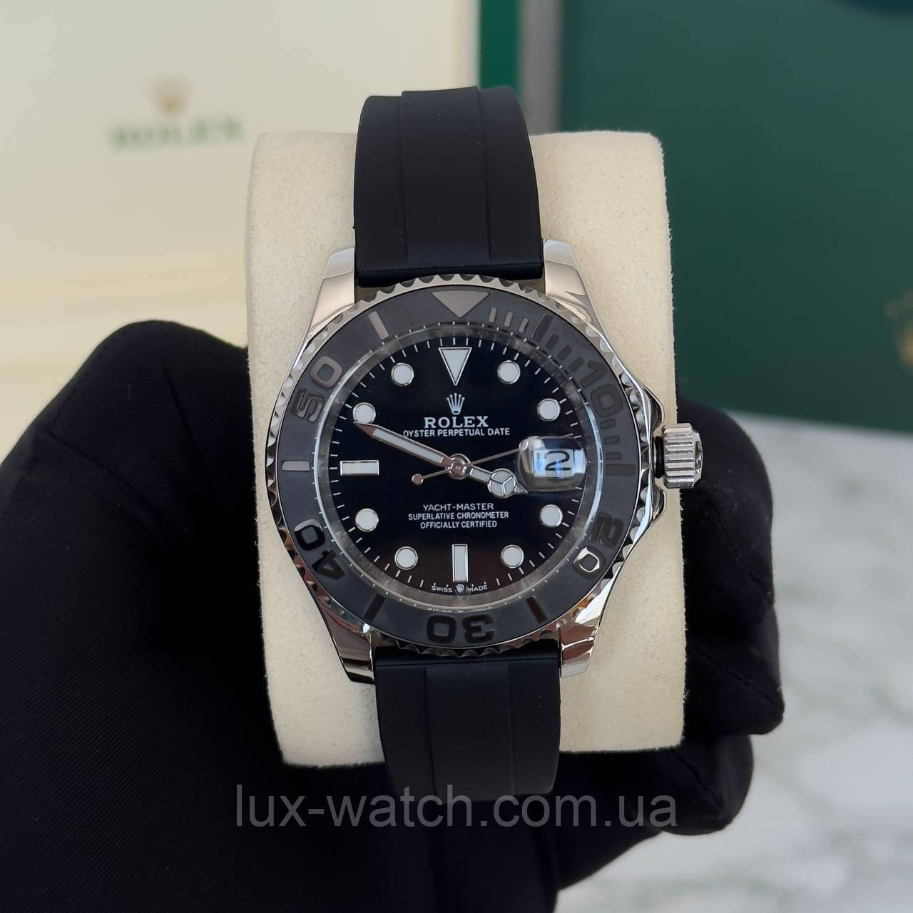 Годинник чоловічий Rolex Yacht-Master Silicone, фото 1