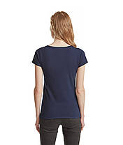 Темно-Синя футболка жіноча базова Valueweight lady-fit Fruit of the loom, фото 4