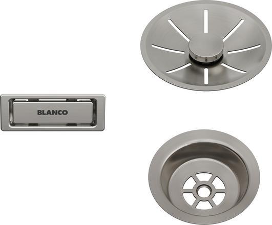 Набір декоративних елементів Blanco C-overflow та InFino® satin platinum 207406