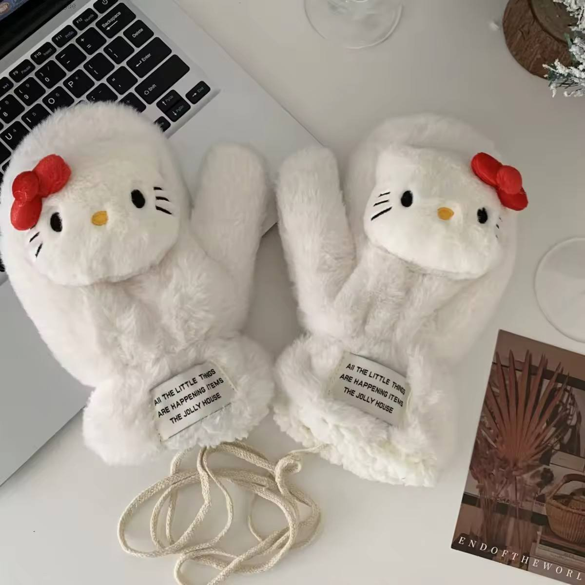 Зимові рукавиці hello kitty | рукавиці хелоу кіті | рукавички хелоу кіті | рукавички хелло кітті |теплі | підліткові рукавички