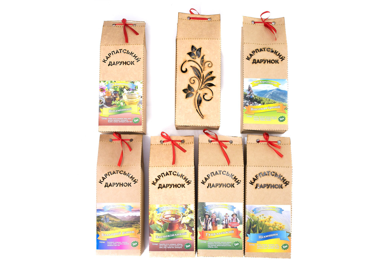 Карпатський натуральний чай різні види