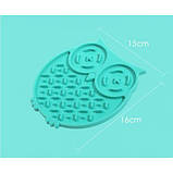 Килимок-годівниця WahoPet для собак сова силіконова зелена WA00001, фото 2