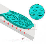 Килимок-годівниця WahoPet для собак сова силіконова зелена WA00001, фото 4