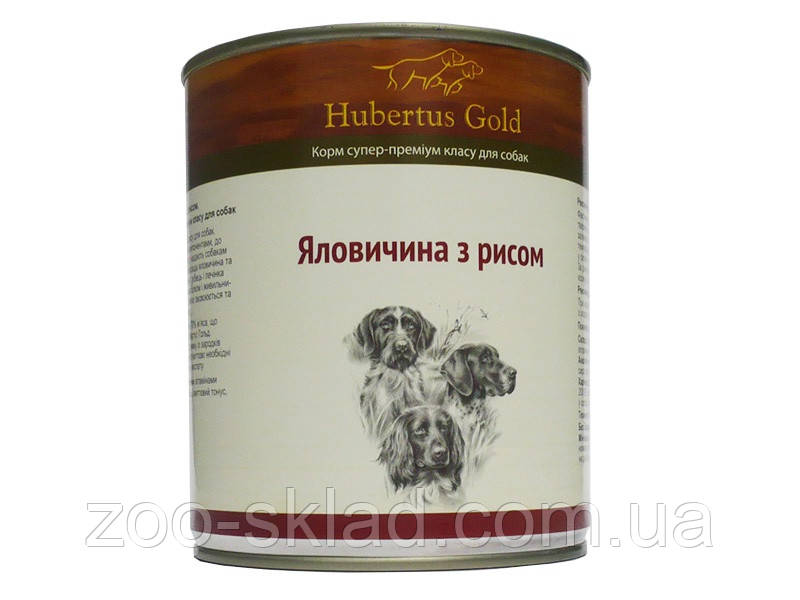 Hubertus Gold Яловичина та рис 800г 21429