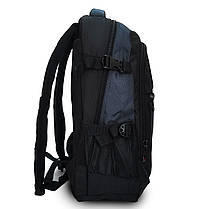 Рюкзак шкільний ортопедичний великий чорно-синій для хлопчика підлітковий 47х32х17 см Power In Eavas 9602, фото 5