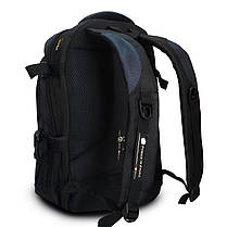 Рюкзак шкільний ортопедичний великий чорно-синій для хлопчика підлітковий 47х32х17 см Power In Eavas 9602, фото 4