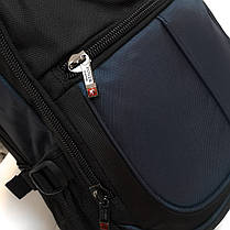 Рюкзак шкільний ортопедичний великий чорно-синій для хлопчика підлітковий 47х32х17 см Power In Eavas 9602, фото 3