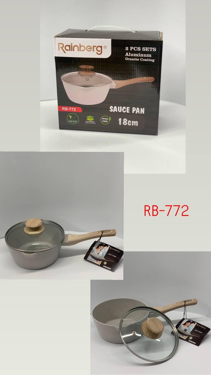 Сотейник з антипригарним покриттям 18 см 1,5 л RB-772, фото 1