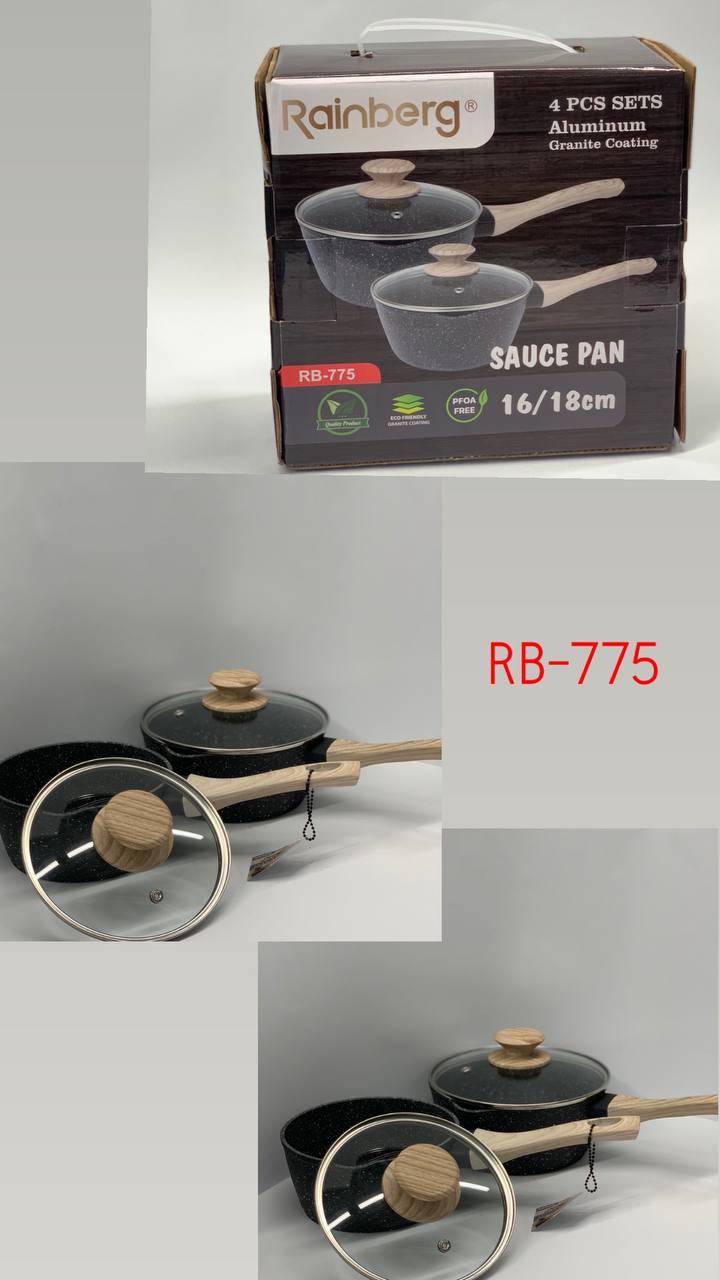 Набір сотейників з антипригарним покриттям 18-20 см 1,5-2 л RB-775, фото 1